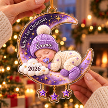 Personalized Baby’s First Christmas Ornament – Moon Collection Keepsake