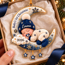 Personalized Baby’s First Christmas Ornament – Moon Collection Keepsake