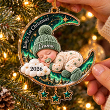 Personalized Baby’s First Christmas Ornament – Moon Collection Keepsake