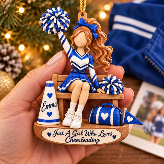 Personalized Cheerleader Christmas Ornament – Celebrate Her Passion for Cheer