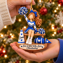 Personalized Cheerleader Christmas Ornament – Celebrate Her Passion for Cheer